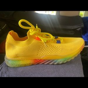 Yellow sneakers